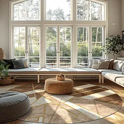 Tappeto rotondo - Amasra (beige)