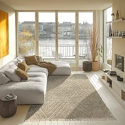 Tappeto A Pelo Lungo - Amberley Natural Cotton Shaggy (beige)
