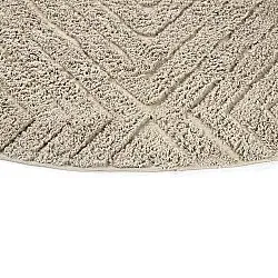 Tappeti rotondi - Amberley Natural Cotton Shaggy (beige)