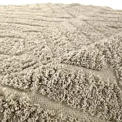 Tappeti rotondi - Amberley Natural Cotton Shaggy (beige)