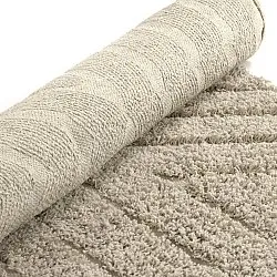 Tappeti rotondi - Amberley Natural Cotton Shaggy (beige)