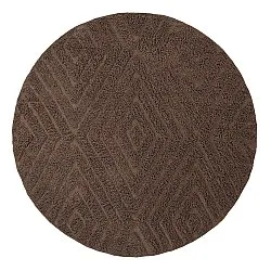 Tappeti rotondi - Amberley Natural Cotton Shaggy (marrone)