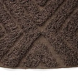 Tappeti rotondi - Amberley Natural Cotton Shaggy (marrone)