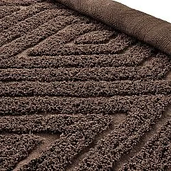 Tappeti rotondi - Amberley Natural Cotton Shaggy (marrone)