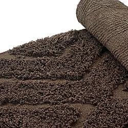 Tappeto A Pelo Lungo - Amberley Natural Cotton Shaggy (marrone)