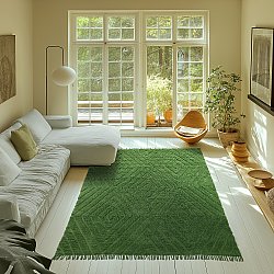 Tappeto A Pelo Lungo - Amberley Natural Cotton Shaggy (verde)