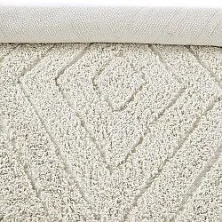 Tappeto A Pelo Lungo - Amberley Natural Cotton Shaggy (bianco)