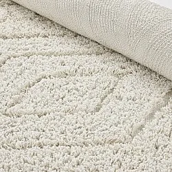 Tappeto A Pelo Lungo - Amberley Natural Cotton Shaggy (bianco)