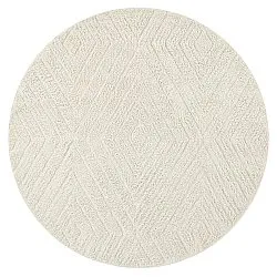 Tappeti rotondi - Amberley Natural Cotton Shaggy (bianco)