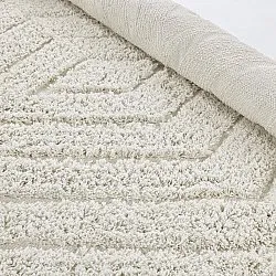 Tappeti rotondi - Amberley Natural Cotton Shaggy (bianco)