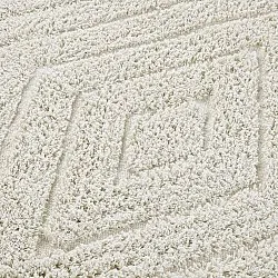Tappeti rotondi - Amberley Natural Cotton Shaggy (bianco)