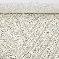 Tappeti rotondi - Amberley Natural Cotton Shaggy (bianco)