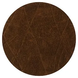 Tappeti rotondi - Andrea Natural Cotton Shaggy (marrone)