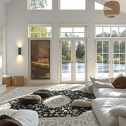 Tappeto Wilton - Arabella (nero)