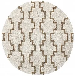 Tappeti rotondi - Arlon Natural Cotton Shaggy (beige)