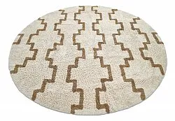 Tappeti rotondi - Arlon Natural Cotton Shaggy (beige)