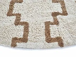 Tappeti rotondi - Arlon Natural Cotton Shaggy (beige)
