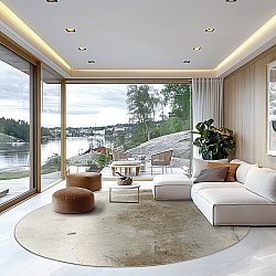 Tappeto rotondo - Aurelia (beige)