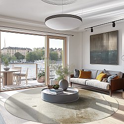 Tappeto rotondo - Aurelia (beige)