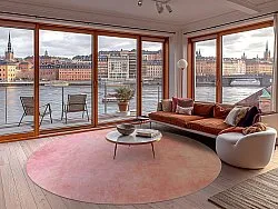 Tappeto rotondo - Baden (rosa)