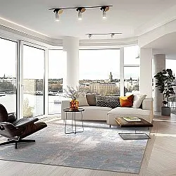 Tappeto Wilton - Bardia (blu/grigio)