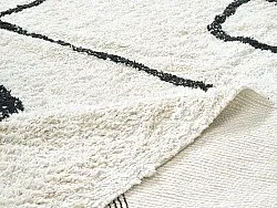 Tappeto A Pelo Lungo - Bavello Natural Cotton Shaggy (offwhite/nero)