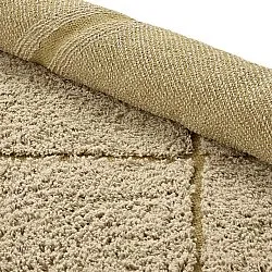 Tappeti rotondi - Bellevue Natural Cotton Shaggy (beige/marrone)