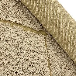 Tappeti rotondi - Bellevue Natural Cotton Shaggy (beige/marrone)