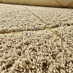 Tappeti rotondi - Bellevue Natural Cotton Shaggy (beige/marrone)