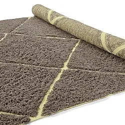 Tappeto A Pelo Lungo - Bellevue Natural Cotton Shaggy (marrone/giallo)