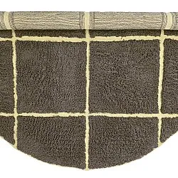 Tappeti rotondi - Bellevue Natural Cotton Shaggy (marrone/giallo)