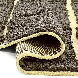 Tappeti rotondi - Bellevue Natural Cotton Shaggy (marrone/giallo)