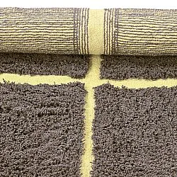 Tappeti rotondi - Bellevue Natural Cotton Shaggy (marrone/giallo)