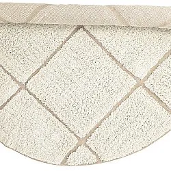 Tappeti rotondi - Bellevue Natural Cotton Shaggy (bianco sporco/beige)