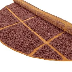 Tappeti rotondi - Bellevue Natural Cotton Shaggy (rosso/arancione)