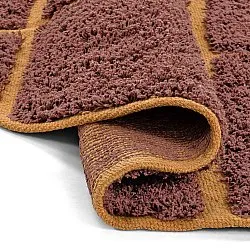 Tappeti rotondi - Bellevue Natural Cotton Shaggy (rosso/arancione)