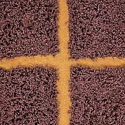 Tappeti rotondi - Bellevue Natural Cotton Shaggy (rosso/arancione)