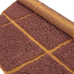 Tappeti rotondi - Bellevue Natural Cotton Shaggy (rosso/arancione)