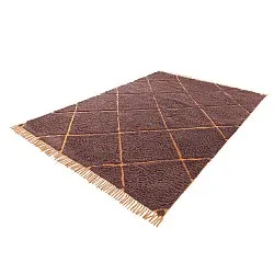 Tappeto A Pelo Lungo - Bellevue Natural Cotton Shaggy (rosso/arancione)