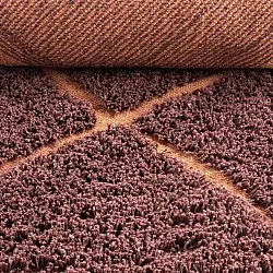 Tappeto A Pelo Lungo - Bellevue Natural Cotton Shaggy (rosso/arancione)