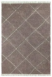 Tappeto A Pelo Lungo - Bellevue Natural Cotton Shaggy (tortora/verde)