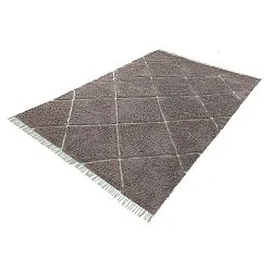 Tappeto A Pelo Lungo - Bellevue Natural Cotton Shaggy (tortora/verde)