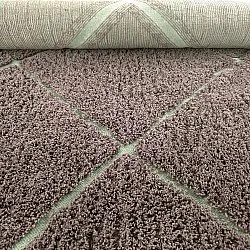 Tappeto A Pelo Lungo - Bellevue Natural Cotton Shaggy (tortora/verde)