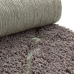 Tappeto A Pelo Lungo - Bellevue Natural Cotton Shaggy (tortora/verde)