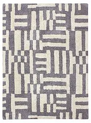 Tappeto A Pelo Lungo - Bergamo Natural Cotton Shaggy (grigio/bianco)
