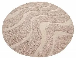 Tappeti rotondi - Bonnie Natural Cotton Shaggy (beige)