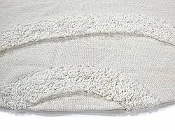 Tappeti rotondi - Bonnie Natural Cotton Shaggy (offwhite)