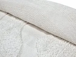 Tappeti rotondi - Bonnie Natural Cotton Shaggy (offwhite)