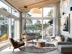 Tappeto rotondo - Bouhjar (blu/multi)