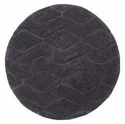 Tappeti rotondi - Brynn Natural Cotton Shaggy (nero)
